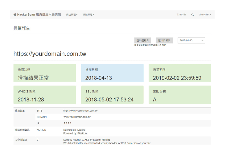 詳細的報告內容